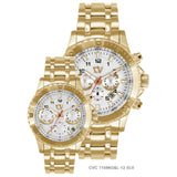 Christ Verra Men's Watches CV C 71086G-12 SLV Gold Stainless Steel Strap