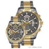 Christ Verra Men's Watches CV C 71088G-1K GUN Stainless Steel Strap