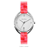 Christ Verra Women's Watches CV 80021L-71 SLV-RED Ceramic Strap