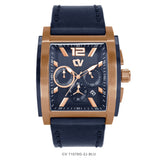 Christ Verra Men's Watches CV C 71076G-2J BLU Leather Strap
