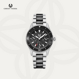 Christ Verra Casual Women's Watches Jam Tangan Wanita Tali Rantai Lady Bold CV 12351L-50 BLK