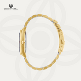 Christ Verra Casual Women's Watches Jam Tangan Wanita Tali Rantai Lady Bold CV 12351L-52 WHT