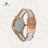 Christ Verra Casual Women's Watches Jam Tangan Wanita Tali Rantai Lady Bold CV 12351L-55 WHT