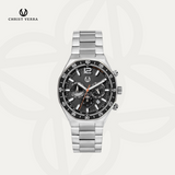 Christ Verra Casual Men's Watches Jam Tangan Pria Tali Rantai Two-Tone Series CV 146201G-11 BLK