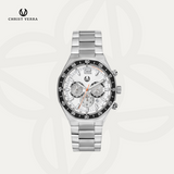 Christ Verra Casual Men's Watches Jam Tangan Pria Tali Rantai Two-Tone Series CV 146201G-11 WHT