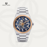 Christ Verra Casual Men's Watches Jam Tangan Pria Automatic Luxerno Series CV 110819G-14 BLU