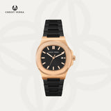 Christ Verra Jam Tangan Couple Chronograph Coppia Series CV 921548G-18 BLK CV 921548L-18 BLK