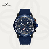 Christ Verra Casual Men's Watches Draeven Series Strap Rubber Sillicon CV 12526G-3C BLU