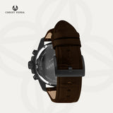 Christ Verra Casual Men's Watches Bellagio Series Strap Leather Chronograph CV 12493G-26 BLK/BRN