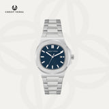 Christ Verra Jam Tangan Couple Chronograph Coppia Series CV 921548G-11 BLU CV 921548L-11 BLU