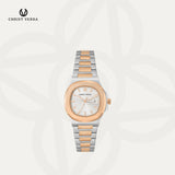 Christ Verra Jam Tangan Couple Chronograph Coppia Series CV 921548G-14 SLV CV 921548L-14 SLV