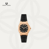 Christ Verra Jam Tangan Couple Chronograph Coppia Series CV 921548G-18 BLK CV 921548L-18 BLK