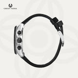 Christ Verra Men's Watch Streetline CV 12327G-20 BLK Leather Strap + Free Rubber Strap