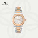 Christ Verra Jam Tangan Couple Chronograph Coppia Series CV 921548G-14 SLV CV 921548L-14 SLV