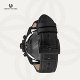 Christ Verra Casual Men's Watches Bellagio Series Strap Leather Chronograph CV 12493G-26 BLK