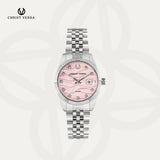 Christ Verra Casual Women's Watches SereneWave Series Silver Pink CV 12487L-11 PNK