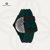 Christ Verra Casual Men's Monarch Timeless Strap Rubber Sillicon CV 110614G-36 BLK/GRN