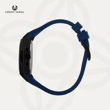 Christ Verra Casual Men's Watches Bravon Series Strap Rubber Sillicon CV 113926G-36 BLK/BLU