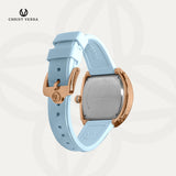 Christ Verra Casual Women Watches Glimora Series CV 53321L-35 L-BLU Rubber Sillicon Strap