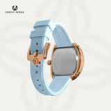 Christ Verra Casual Women Watches Glimora Series CV 53321L-35 L-BLU Rubber Sillicon Strap