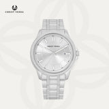 Christ Verra Jam Tangan Couple Unison Series Strap Stainless Steel CV 12061G-11 SLV CV 12061L-11 SLV