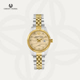 Christ Verra Casual Women's Watches SereneWave Series Gold CV 12487L-13 CMP