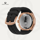 Christ Verra Casual Men's Watches Bravon Series Strap Rubber Sillicon CV 113926G-38 BLK