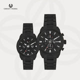 Christ Verra Jam Tangan Couple Syntra Series Strap Stainless Steel CV 12227G-16 BLK CV 12227L-16 BLK