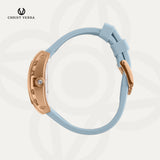 Christ Verra Casual Women Watches Glimora Series CV 53321L-35 L-BLU Rubber Sillicon Strap