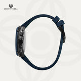 Christ Verra Casual Men's Watches Vanguard Series Strap Rubber Sillicon CV 12240G-3C BLU