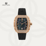 Christ Verra Casual Women Watches Glimora Series CV 53321L-35 BLK Rubber Sillicon Strap