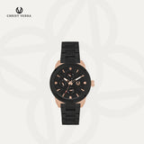 Christ Verra Jam Tangan Couple Syntra Series Strap Stainless Steel CV 12227G-18 BLK CV 12227L-18 BLK