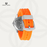 Christ Verra Casual Men's Monarch Timeless Strap Rubber Sillicon CV 110614G-31 BRN