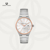 Christ Verra Casual Men's Watches Jam Tangan Pria Automatic Steelcraft Series CV 323096G-14 WHT