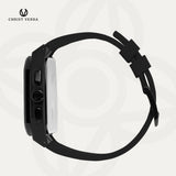 Christ Verra Casual Men's Watches Fortix Series Strap Rubber Sillicon CV 111110G-36 BLK/SLV