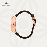 Christ Verra Casual Men's Monarch Timeless Strap Rubber Sillicon CV 110614G-35 BRN