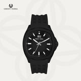 Christ Verra Casual Men's Monarch Timeless Strap Rubber Sillicon CV 110614G-36 BLK