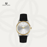 Christ Verra Jam Tangan Couple Dominus & Domina Series Strap Leather CV 12454G-23 SLV & CV 12454L-23 SLV