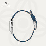 Christ Verra Casual Women's Petit Signature Series Leather Strap CV 121107L-21 WHT/BLU