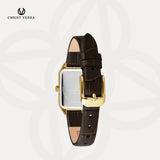 Christ Verra Casual Women's Petit Signature Series Leather Strap Gold CV 121107L-22 IPG