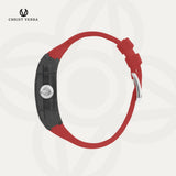 Christ Verra Casual Men's Axor Series Automatic Strap Rubber Sillicon CV 121028G-36 BLK/RED