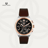 Christ Verra Casual Men's Watches Senato Series Strap Leather Chronograph CV 12573G-24 BLK