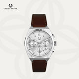 Christ Verra Casual Men's Watches Senato Series Strap Leather Chronograph CV 12573G-21 SLV