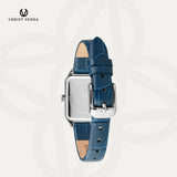 Christ Verra Casual Women's Petit Signature Series Leather Strap CV 121107L-21 WHT/BLU