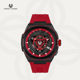 Christ Verra Casual Men's Watches Iron Series Strap Rubber CV 12467G-36 BLK/RED