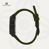 Christ Verra Casual Men's Watches Iron Series Strap Rubber CV 12467G-36 BLK/GRN