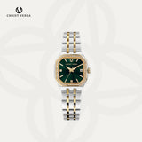 Christ Verra Casual Women's Watches Luméra Grace Series Silver Gold - Green CV 121161L-13 GRN