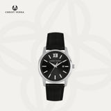 Christ Verra Jam Tangan Couple Dominus & Domina Series Strap Leather CV 12454G-21 BLK & CV 12454L-21 BLK