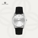 Christ Verra Jam Tangan Couple Dominus & Domina Series Strap Leather CV 12454G-21 SLV & CV 12454L-21 SLV