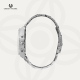 Christ Verra Casual Men's Watches Jam Tangan Pria Tali Rantai Two-Tone Series CV 146201G-11 BLU